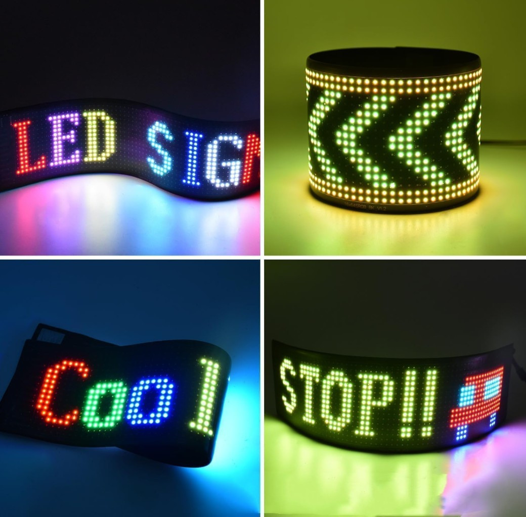 Гнучка LED панель "ОЧІ" на фуру 16,6×120 см RGB з пультом 12–24V