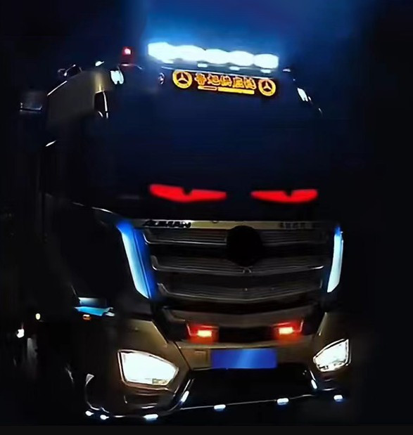 Гнучка LED панель Очі диявола на авто 2шт 16x80 см, Devil Eyes, 12/24V, 34 режими, Bluetooth, управління з пульта