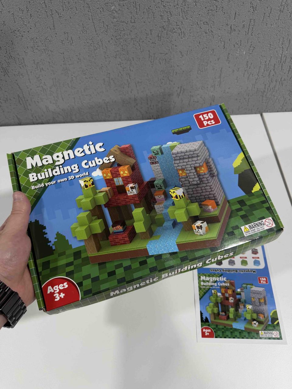 Дитячий магнітний конструктор Minecraft "Племʼя джунглів" 150шт