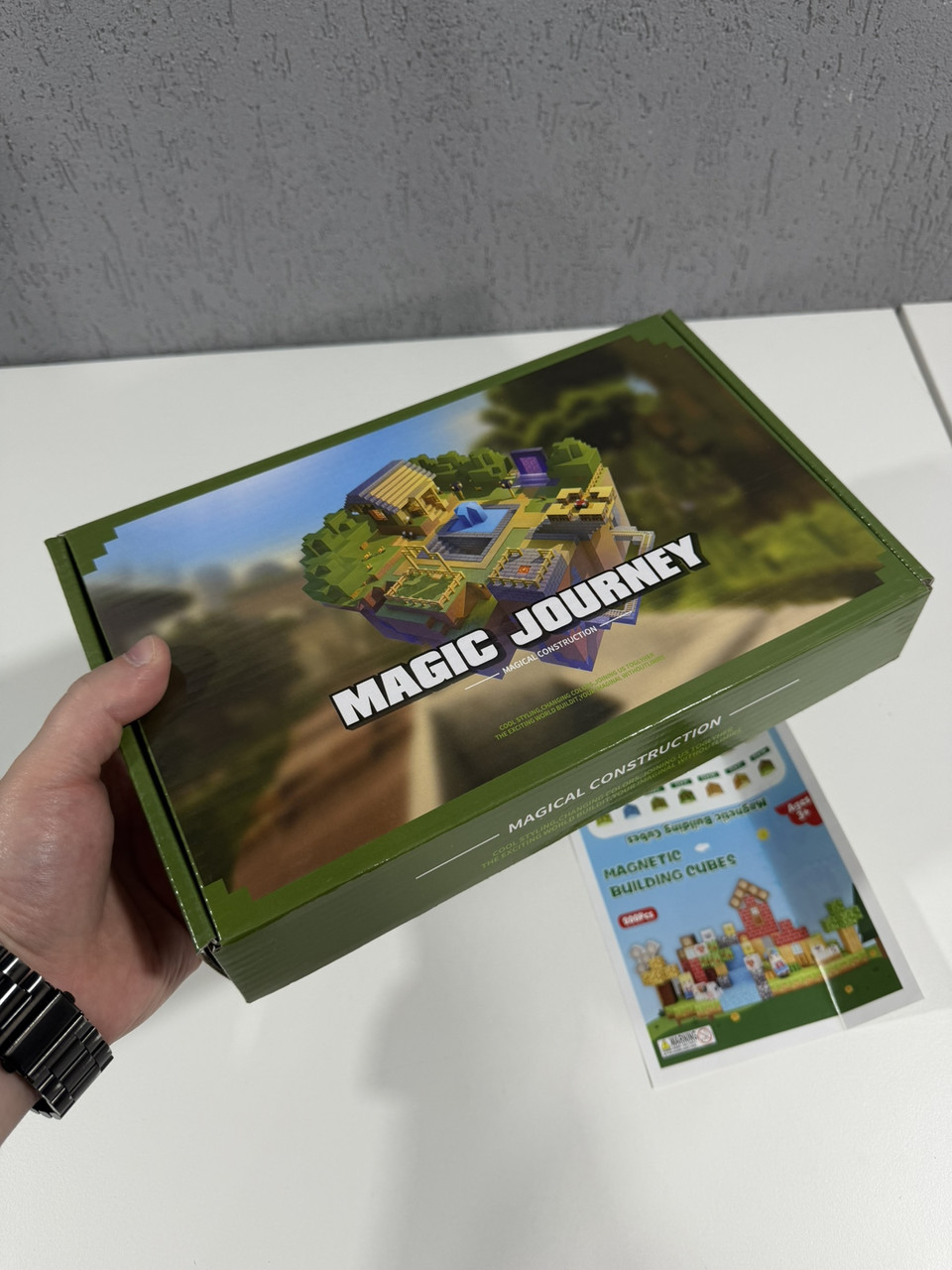 Дитячий магнітний конструктор Minecraft "Лісовий світ" 200шт